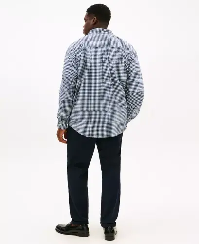 Men's Big & Tall Classic-Fit Twain Stretch Check Shirt - Desert Sky - TOMMY HILFIGER (1)