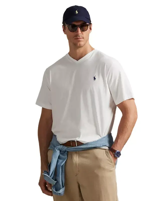 Men's Big & Tall Classic Fit V-Neck T-Shirt - POLO RALPH LAUREN