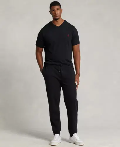 Men's Big & Tall V-Neck T-Shirt - Black - 2