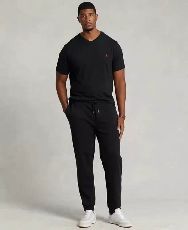 Men's Big & Tall V-Neck T-Shirt - Black - 2