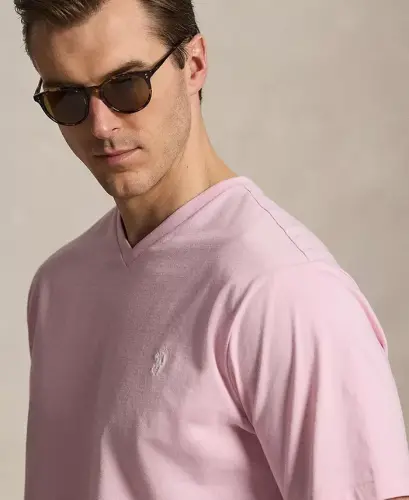 Men's Big & Tall V-Neck T-Shirt - Garden Pink - 3