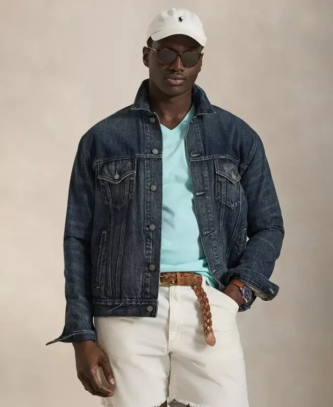 Men's Big & Tall Classic-Fit V-Neck T-Shirt - New Aqua - POLO RALPH LAUREN