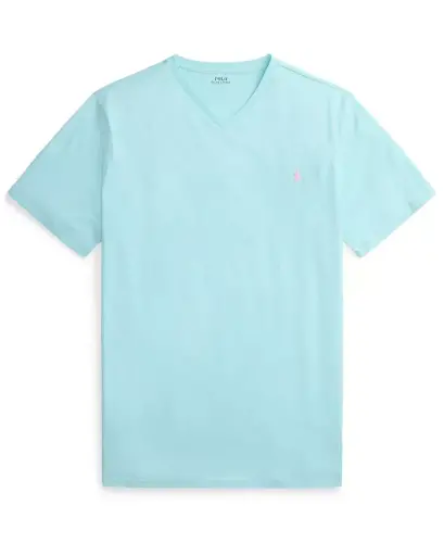 Men's Big & Tall V-Neck T-Shirt - New Aqua - 5
