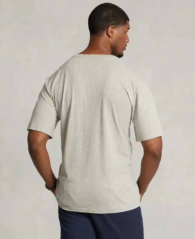 Men's Big & Tall Classic-Fit V-Neck T-Shirt - New Heather Gray - 4