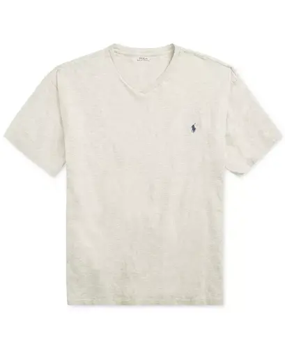 Men's Big & Tall V-Neck T-Shirt - New Heather Gray - 8