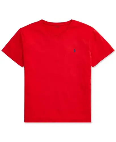 Men's Big & Tall Classic-Fit V-Neck T-Shirt - Red - 4