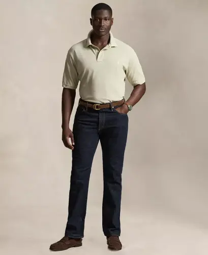 Men's Big & Tall Cotton Short-Sleeve Polo Shirt - Classic Stone/C8125 - POLO RALPH LAUREN (1)