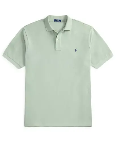Men's Big & Tall Cotton Short-Sleeve Polo Shirt - Light Green/C7952 - 5