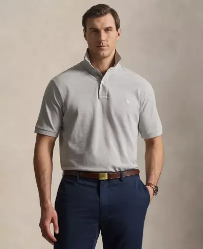 Men's Big & Tall Cotton Short-Sleeve Polo Shirt - Spring Heather/C1730 