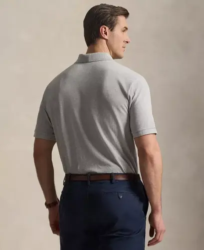 Men's Big & Tall Cotton Short-Sleeve Polo Shirt - Spring Heather/C1730 - 4