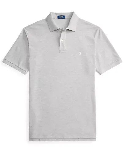 Men's Big & Tall Cotton Short-Sleeve Polo Shirt - Spring Heather/C1730 - 5