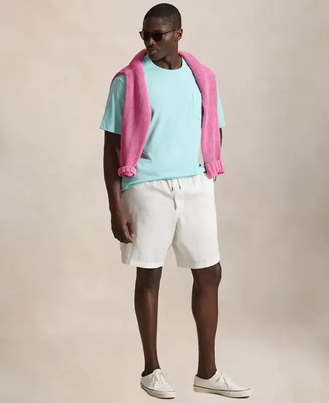 Men's Big & Tall Crew-Neck Pocket T-Shirt - New Aqua - 3