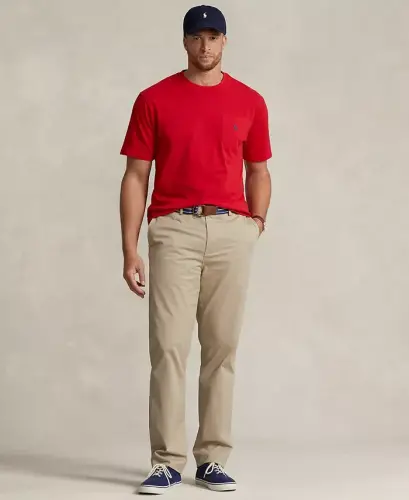 Men's Big & Tall Crew-Neck Pocket T-Shirt-RL 2000 Red - POLO RALPH LAUREN (1)
