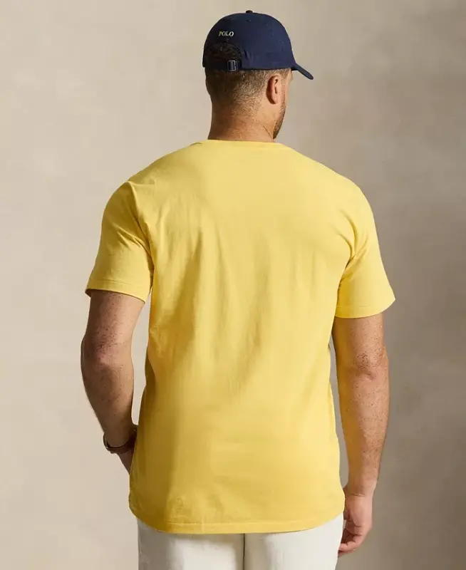 Men's Big & Tall Crew-Neck Pocket T-Shirt - Sunfish Yellow - 4