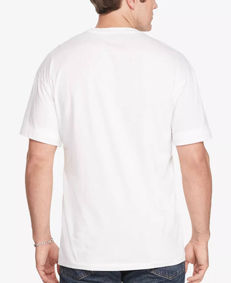 Men's Big & Tall Crew-Neck Pocket T-Shirt White - 2