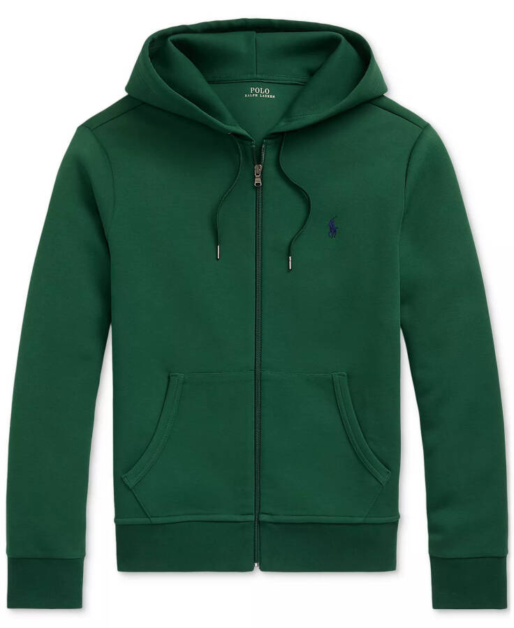 Men's Big & Tall Double-Knit Full-Zip Hoodie Green - 1