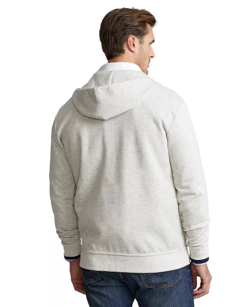 Men's Big & Tall Double-Knit Full-Zip Hoodie Grey - 2