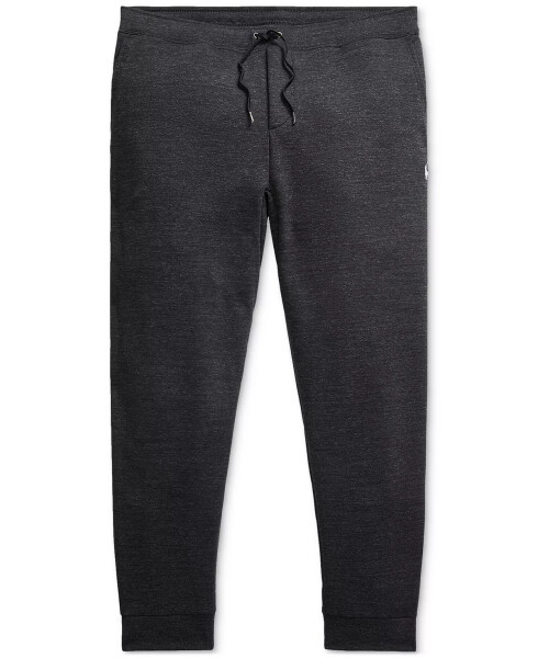 Men's Big & Tall Double-Knit Jogger Pants Black Htr - 5