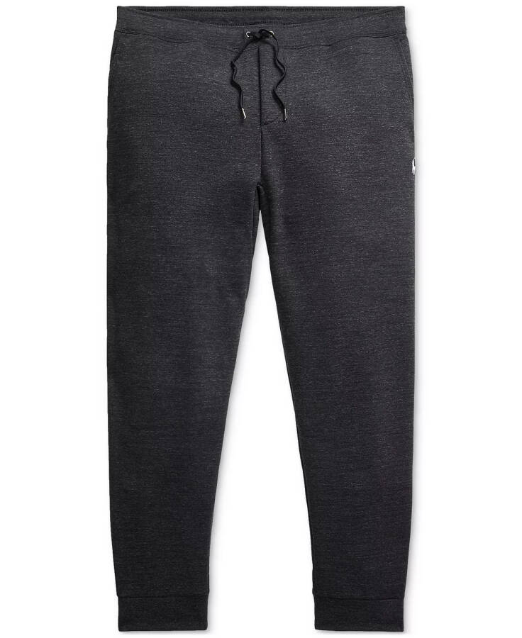 Men's Big & Tall Double-Knit Jogger Pants Black Htr - 5