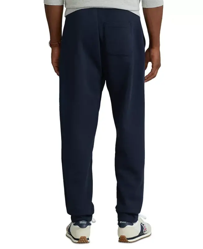 Men's Big & Tall Double-Knit Jogger Pants-Navy - 2