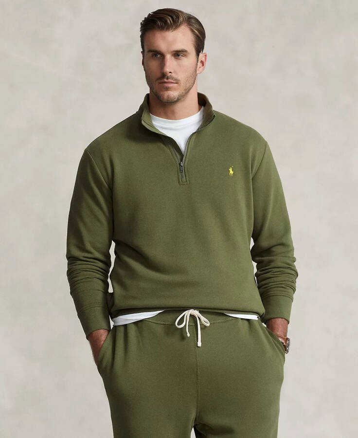 Men's Big & Tall Fleece Sweatshirt Dark Sage - 1