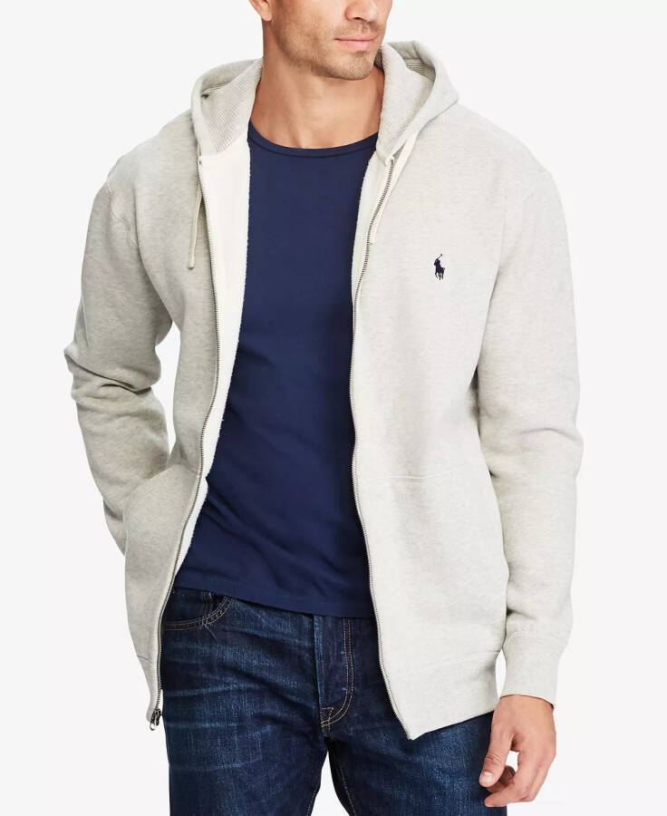 Men's Big & Tall Full-Zip Classic Fleece Hoodie Light Sport Heather - 1