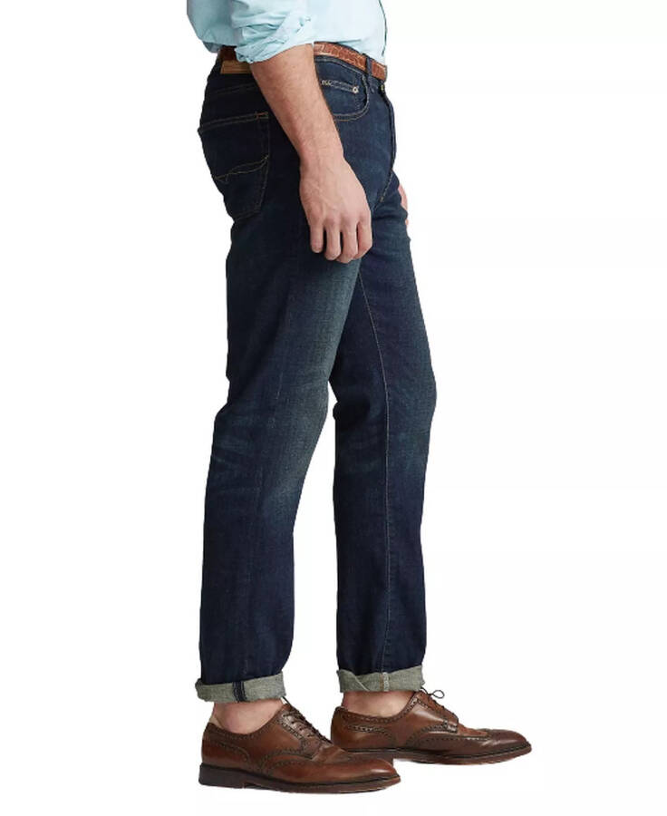 Men's Big & Tall Hampton Relaxed Straight Jeans Navy - 8