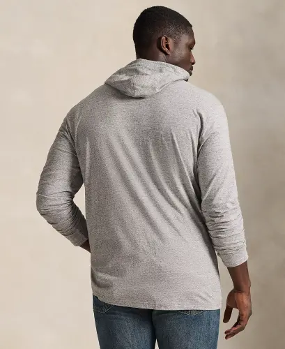 Men's Big & Tall Jersey Hooded T-Shirt - 4