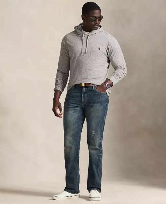 Men's Big & Tall Jersey Hooded T-Shirt - 2