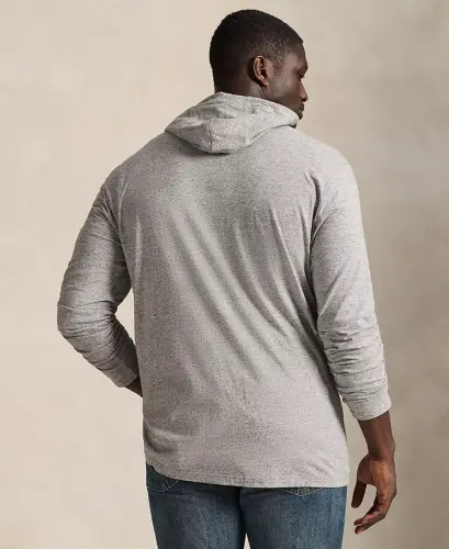 Men's Big & Tall Jersey Hooded T-Shirt - 4