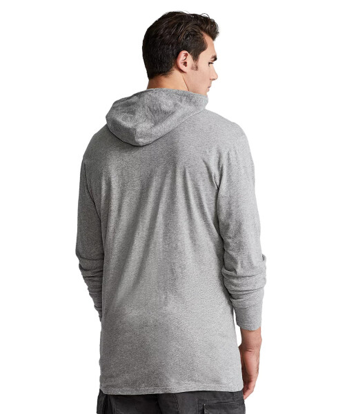 Men's Big & Tall Jersey Hooded T-Shirt Dark Vintage Heather - 4