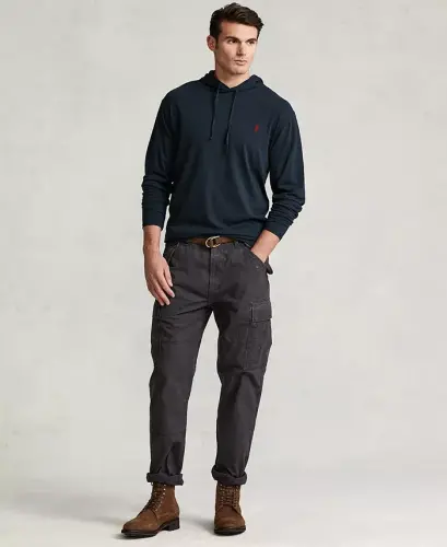 Men's Big & Tall Jersey Hooded T-Shirt-Polo Black - POLO RALPH LAUREN (1)