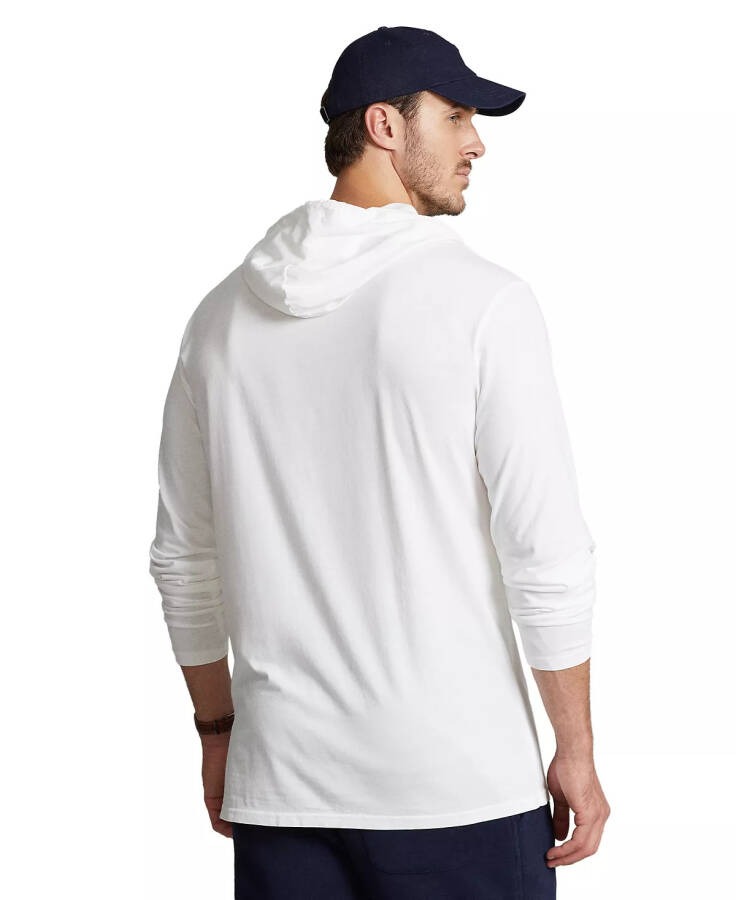 Men's Big & Tall Jersey Hooded T-Shirt White - 4