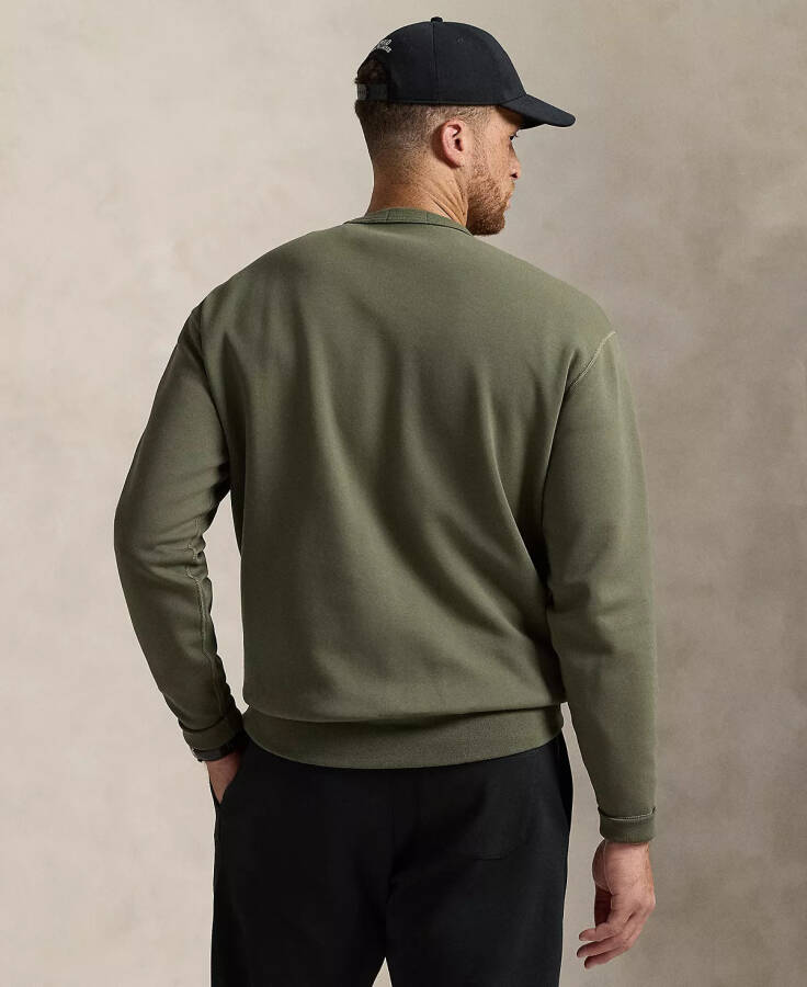 Men's Big & Tall Leather-Pony Double-Knit Sweatshirt Green - 2