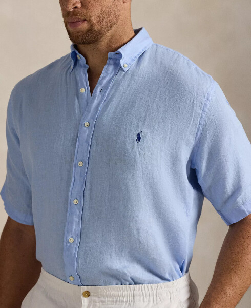 Men's Big & Tall Linen Shirt - 3