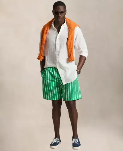 Men's Big & Tall Linen Shirt - White - POLO RALPH LAUREN (1)