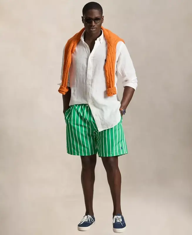 Men's Big & Tall Linen Shirt - White - 2