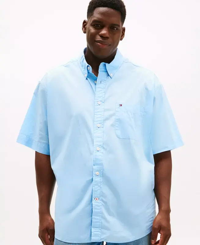 Men's Big & Tall Maxwell Short-Sleeve Button-Down Shirt - TOMMY HILFIGER