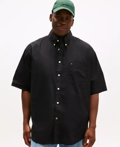 Men's Big & Tall Maxwell Short-Sleeve Button-Down Shirt - Dark Sable 