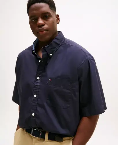 Men's Big & Tall Maxwell Short-Sleeve Button-Down Shirt - Desert Sky - 3