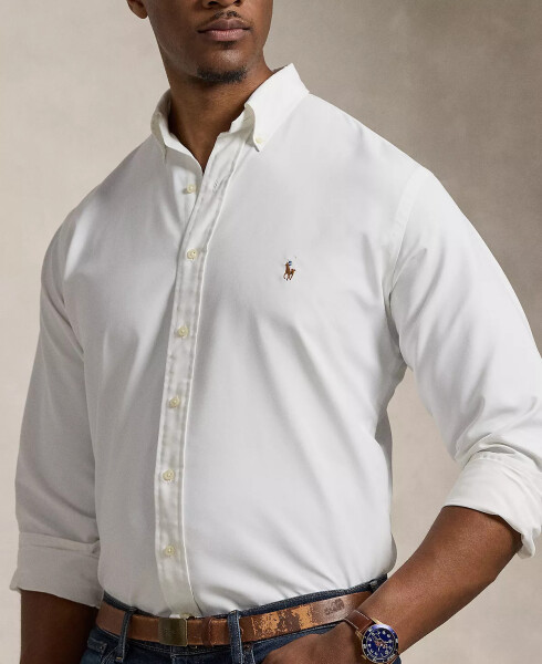 Men's Big & Tall Performance Oxford Shirt White - 3