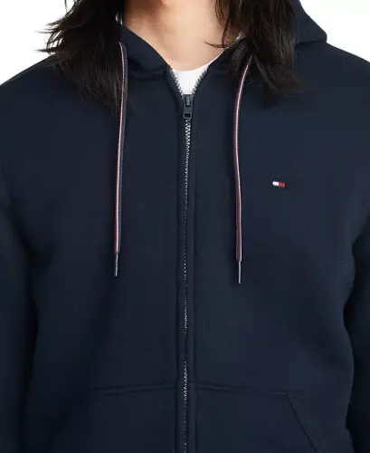 Men's Big & Tall Plains Zip-Up Hoodie - Navy Blazer - 3