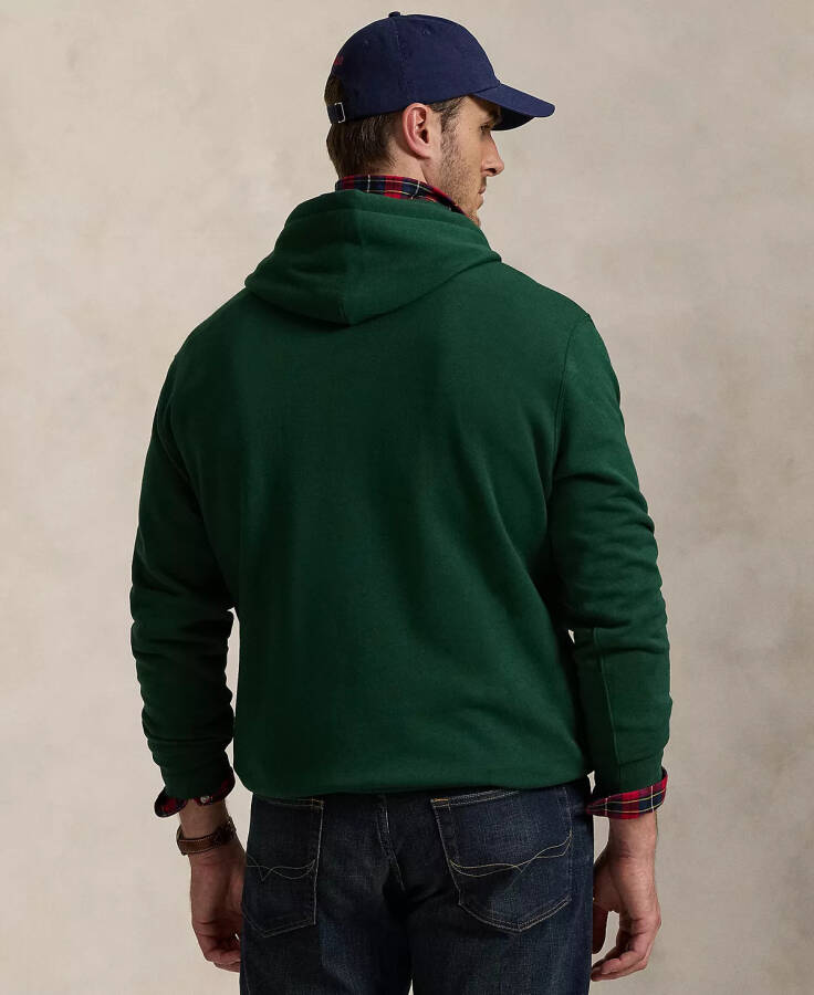 Men's Big & Tall Polo Bear Fleece Hoodie Green - 2