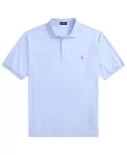 Men's Big & Tall Polo Shirt - PEBBLE BLUE - 3