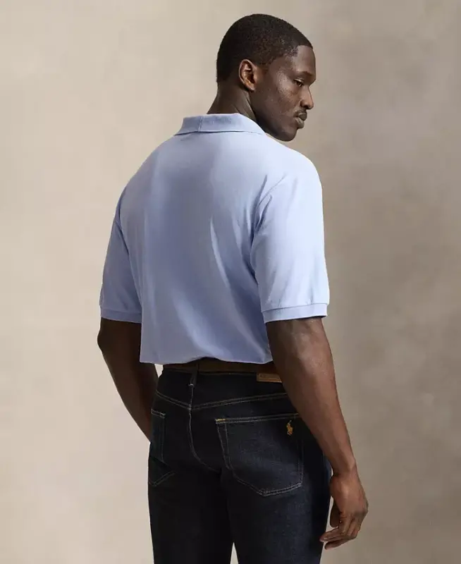 Men's Big & Tall Polo Shirt - PEBBLE BLUE - 6