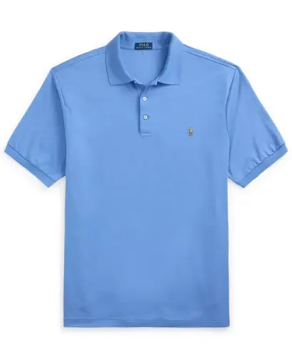 Men's Big & Tall Polo Shirt - Sky Blue 
