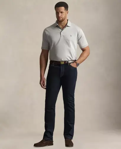 Men's Big & Tall Solid Polo Shirt - Spring Heather - 1
