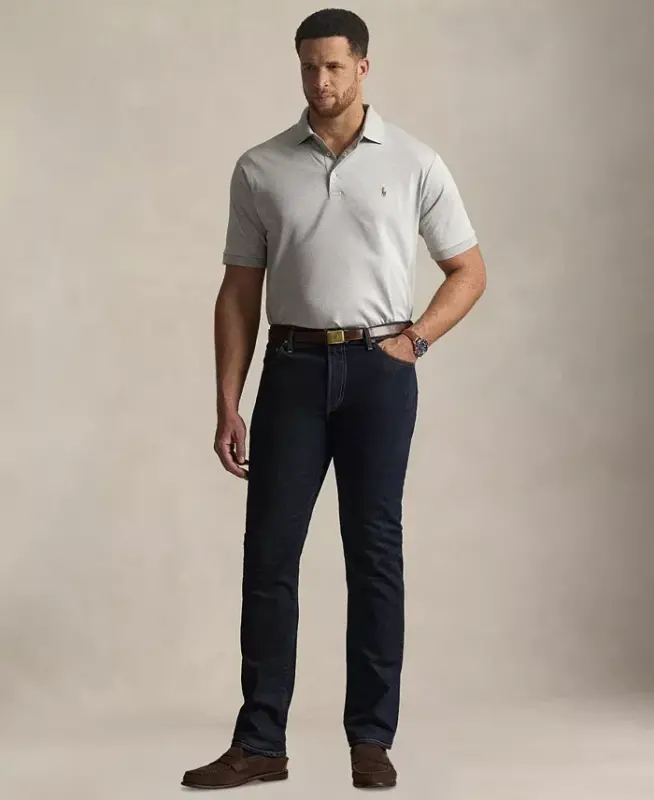 Men's Big & Tall Solid Polo Shirt - Spring Heather - POLO RALPH LAUREN