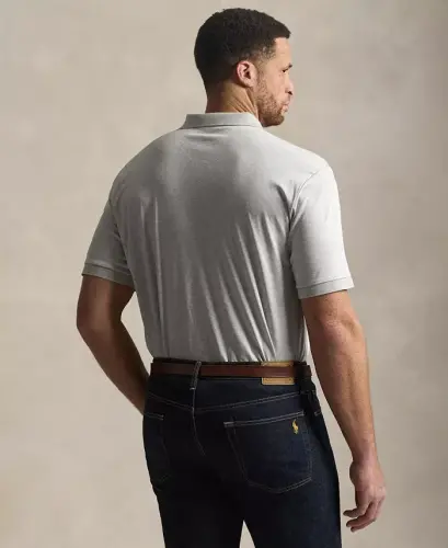 Men's Big & Tall Solid Polo Shirt - Spring Heather - 4