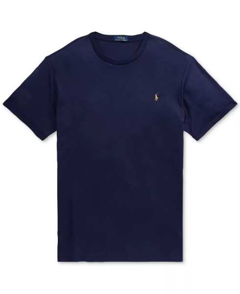 Men's Big & Tall Soft Cotton Crewneck T-Shirt Navy - 5